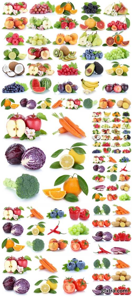 Fruits and Vegetables Isolated