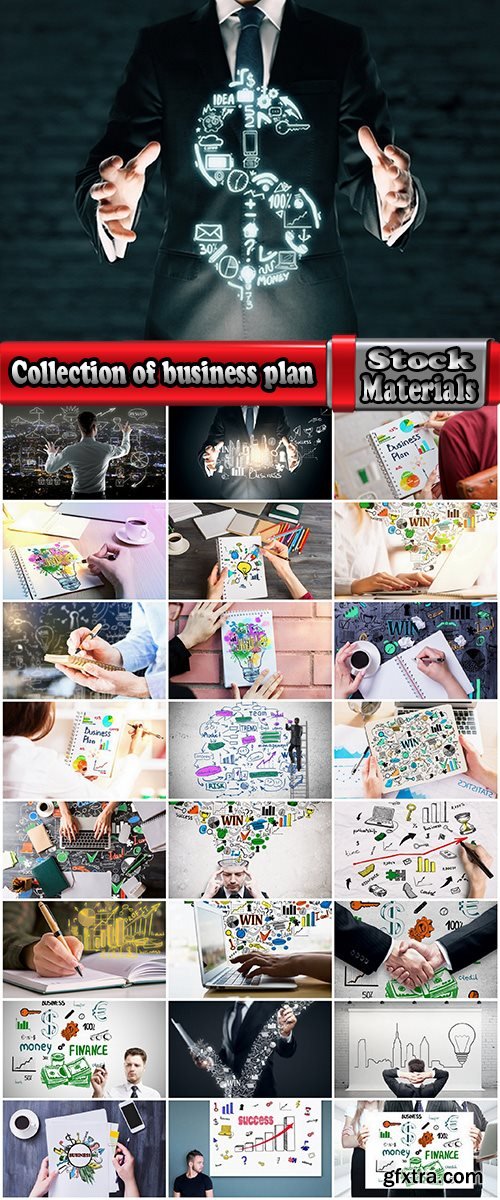 Collection of business plan planning strategy success businessman notebook 25 HQ Jpeg