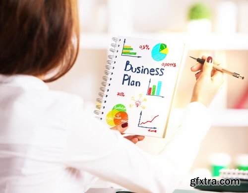 Collection of business plan planning strategy success businessman notebook 25 HQ Jpeg