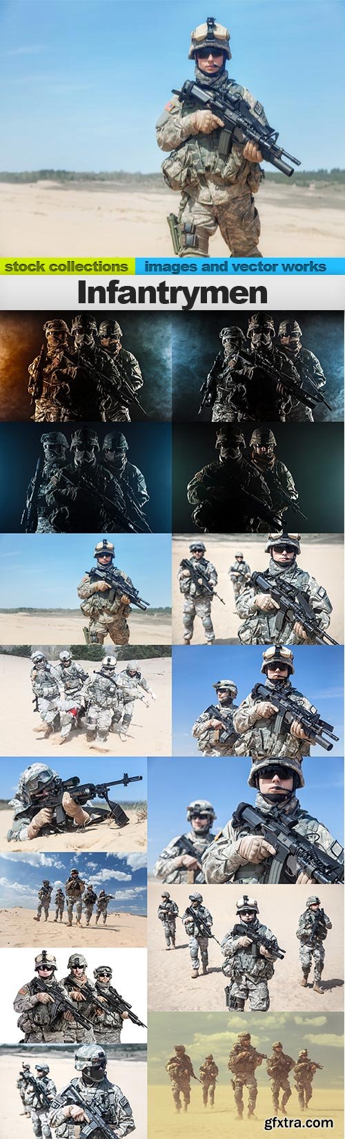 Infantrymen, 15 x UHQ JPEG