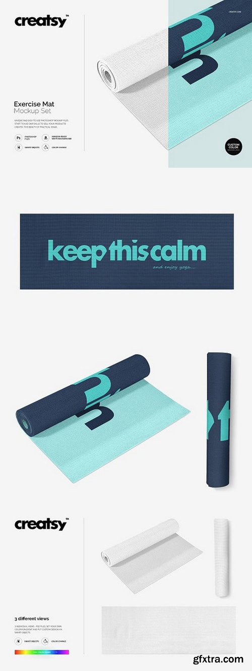 CM - Exercise Mat Mockup Set 1198954