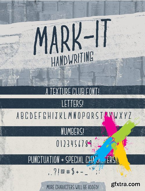 CM Mark-It handwritten font 1215987