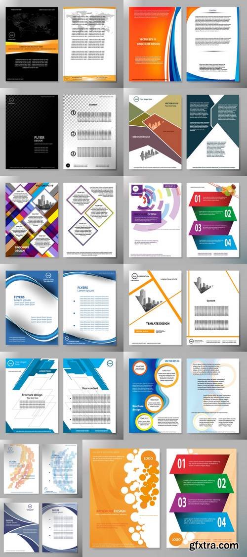 Brochure Design Template Vector - Cover Book Portfolio Presentation Poster in A4