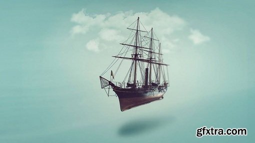 Photoshop Composition Tutorial - Flying Boat