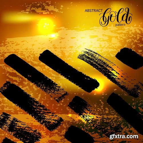 Collection of golden background example of picture for wallpaper banner flyer card 12 EPS