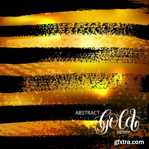 Collection of golden background example of picture for wallpaper banner flyer card 12 EPS