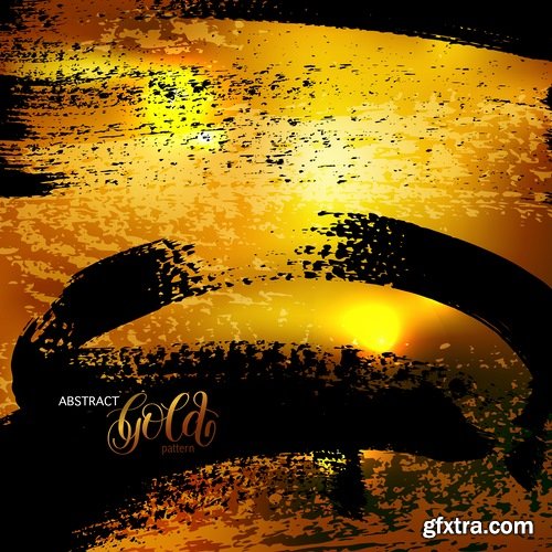 Collection of golden background example of picture for wallpaper banner flyer card 12 EPS