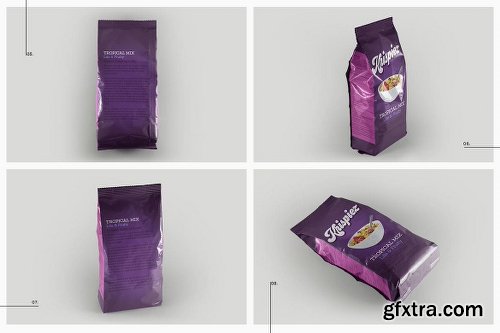 Graphicriver Pouch Packet Packaging Mockup 15503366