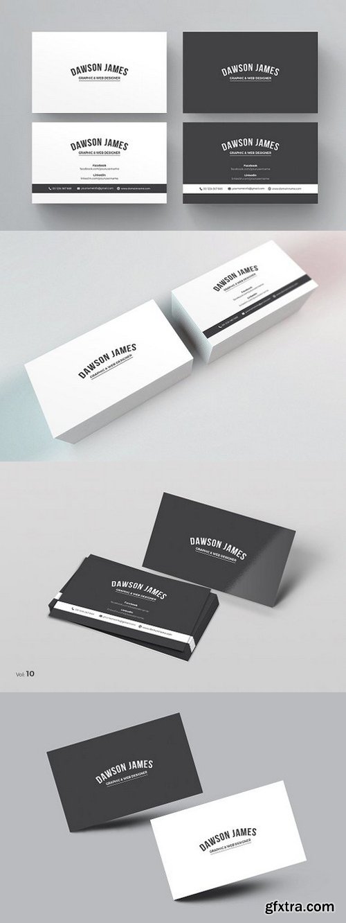 CM - Black & White Business Card 984343