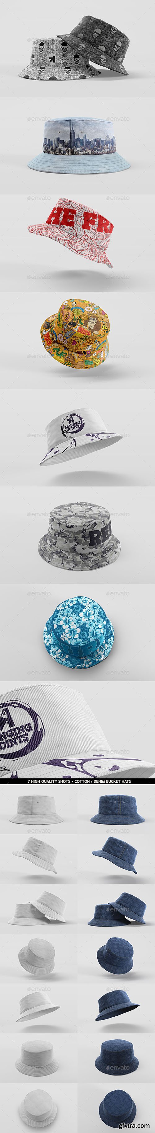 Graphicriver Bucket Hat Mockup Pack 11017413