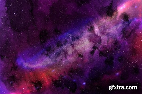 Watercolor Space Backgrounds