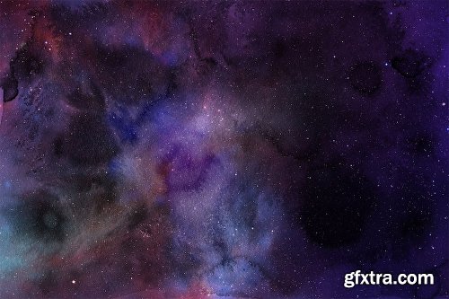 Watercolor Space Backgrounds