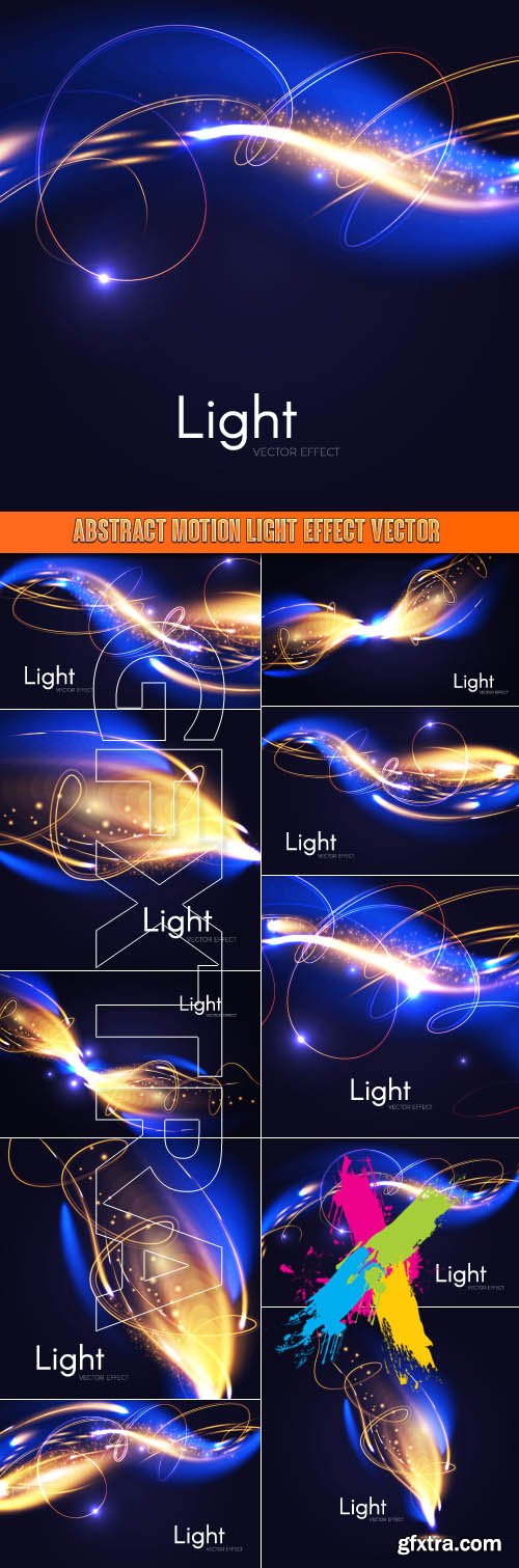 Abstract Motion Light Effect vector