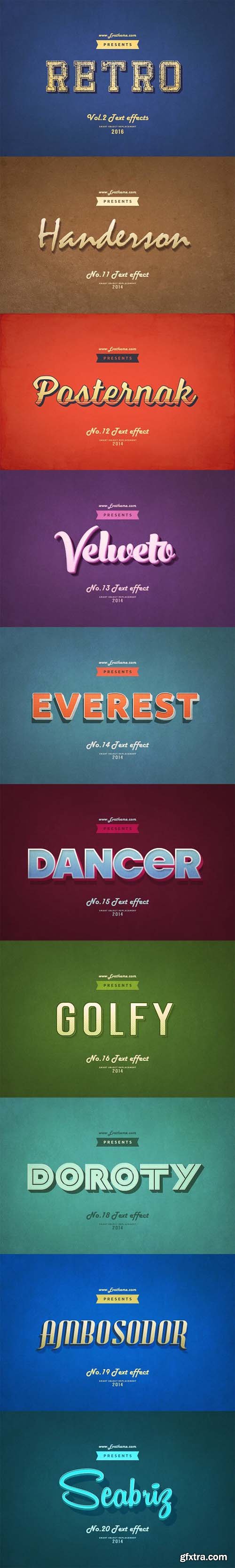 Retro Style Text Effects Vol.2