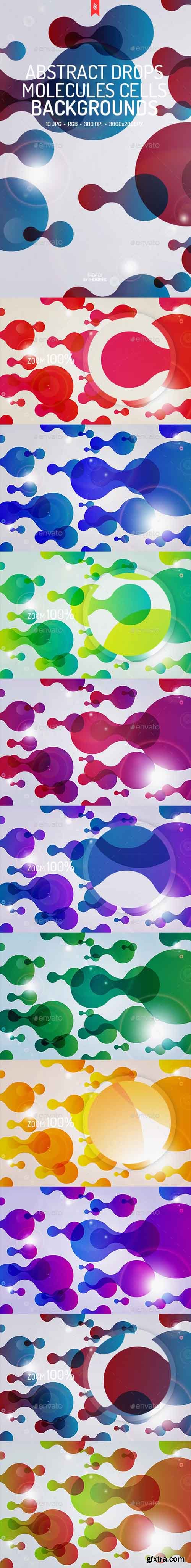 GR - Abstract Drops, Molecules, Cells Backgrounds 19387163