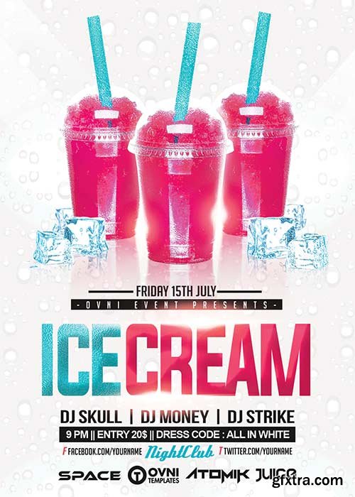 ICE CREAM V7 Flyer Template