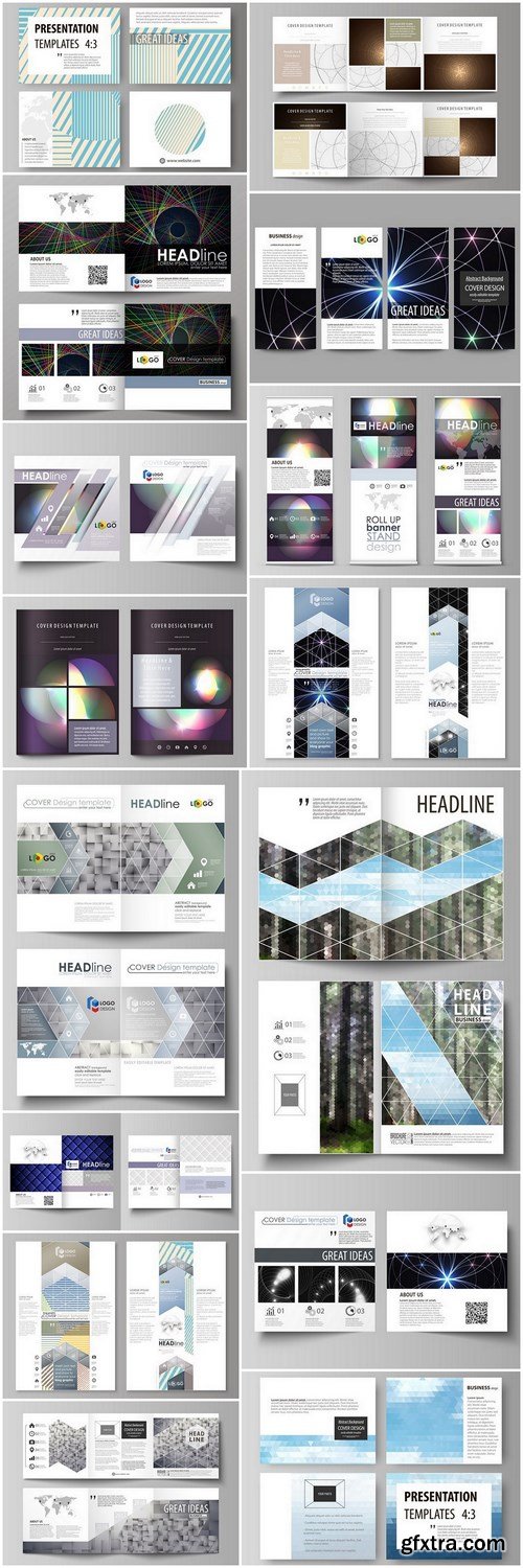 Abstract Set Of Business Template #2 - 15 Vector