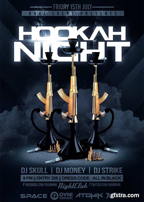 HOOKAH NIGHT V7 Flyer Template