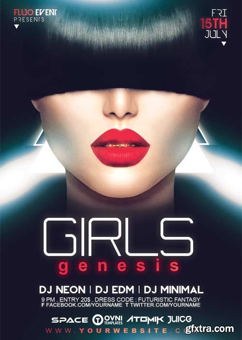 Girls Genesis V11 Flyer Template