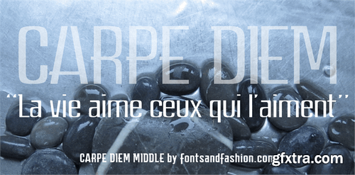 CARPE DIEM MIDDLE font