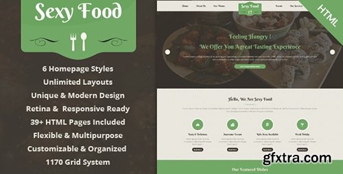 ThemeForest - Sexy Food - Food & Restaurant HTML Template (Update: 27 June 15) - 8028122