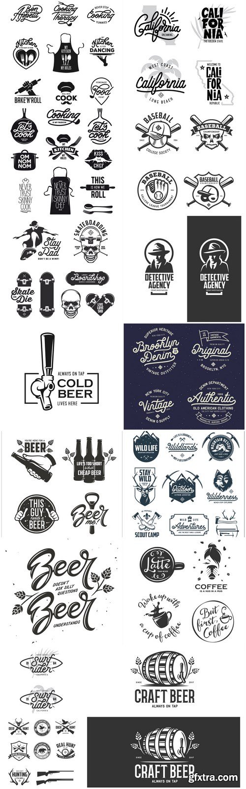 Different Logo Label - 15 Vector