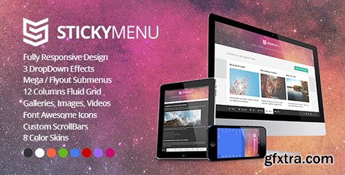 CodeGrape - StickyMenu Responsive Mega Footer Navigation (Update: 23 August 16) - 8611