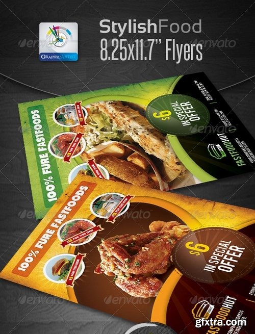 GraphicRiver - Stylish Foods Flyers 2288258