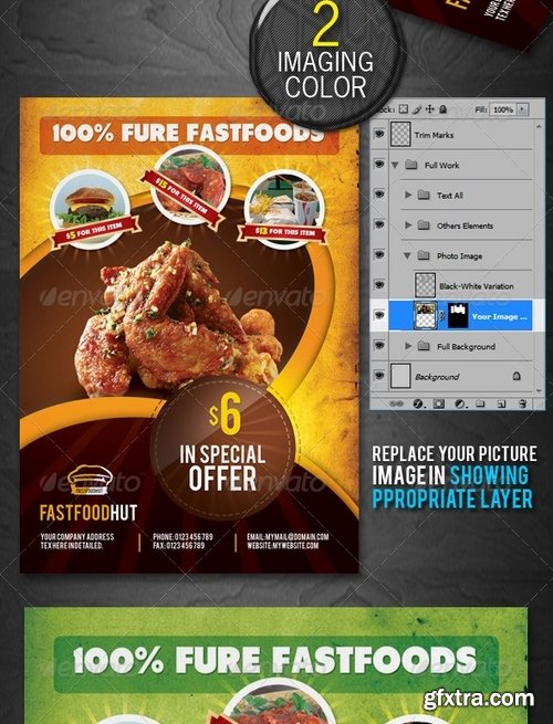 GraphicRiver - Stylish Foods Flyers 2288258