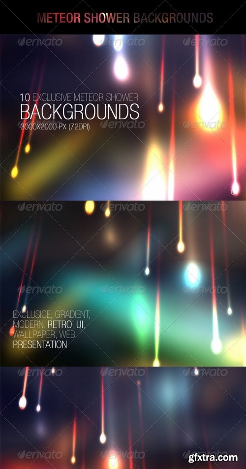 GraphicRiver - Meteor Shower Backgrounds 6965906