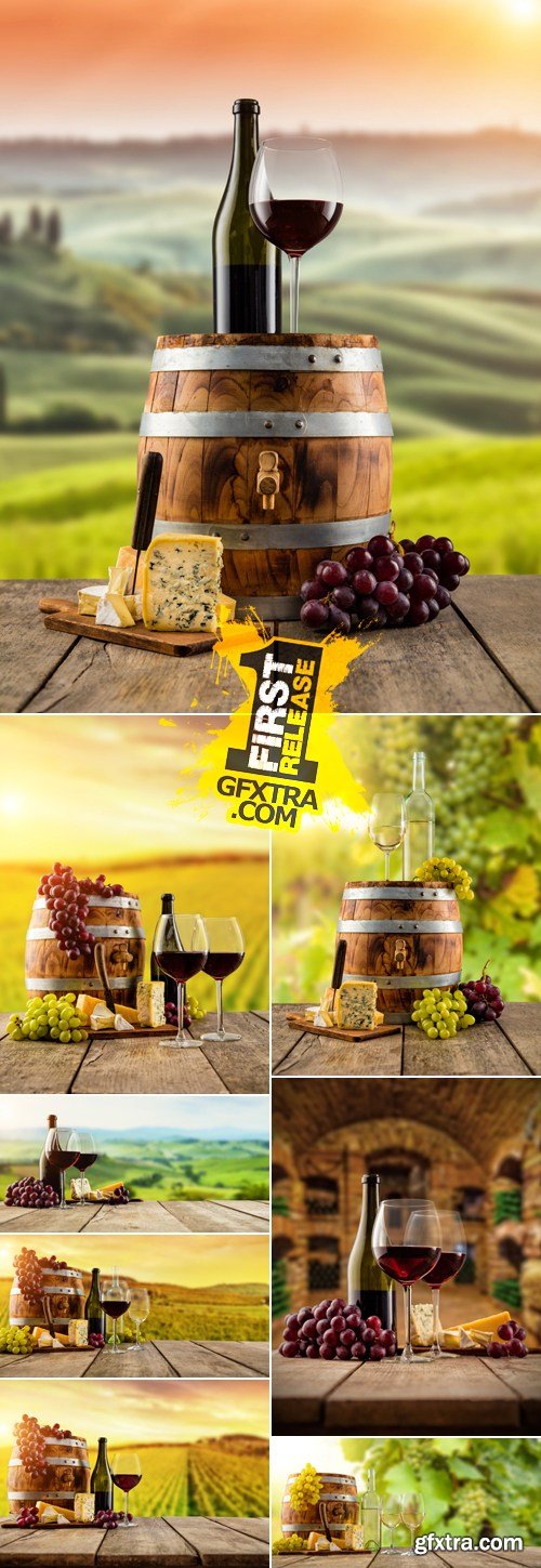 Stock Photo - Wine & Grapes 3