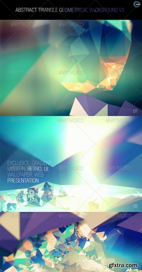 GraphicRiver - Abstract Triangle Geometrical Background V3 7905689