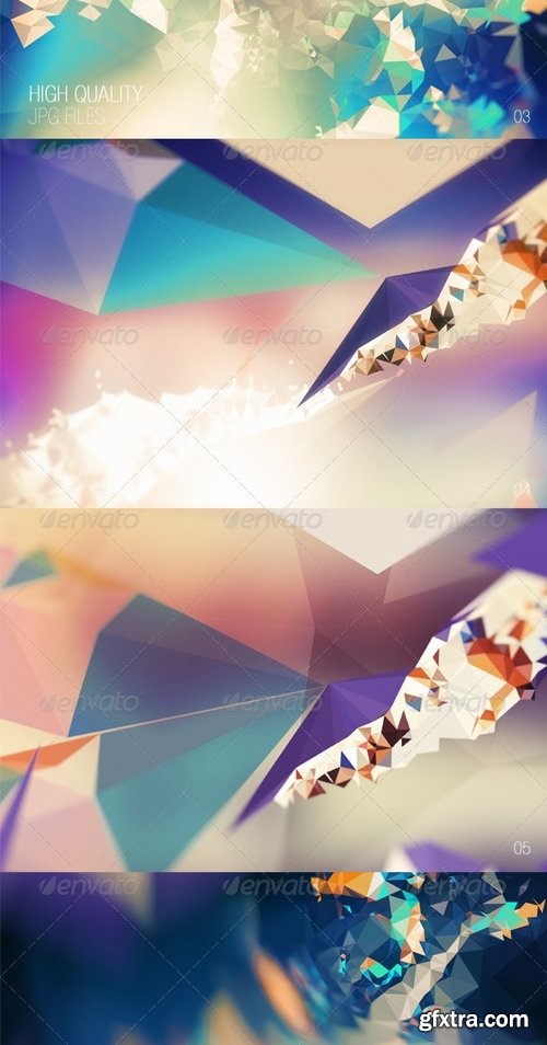 GraphicRiver - Abstract Triangle Geometrical Background V3 7905689