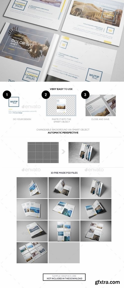 GraphicRiver - A4A5 Brochure-Booklet Mockups 16940324