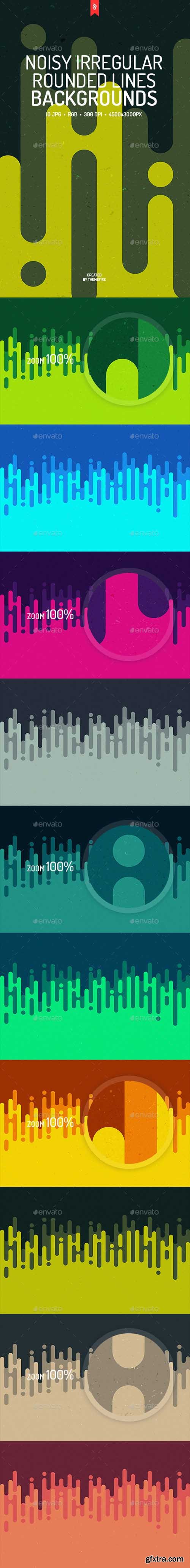 GR - Noisy Rounded Lines Backgrounds 18910726