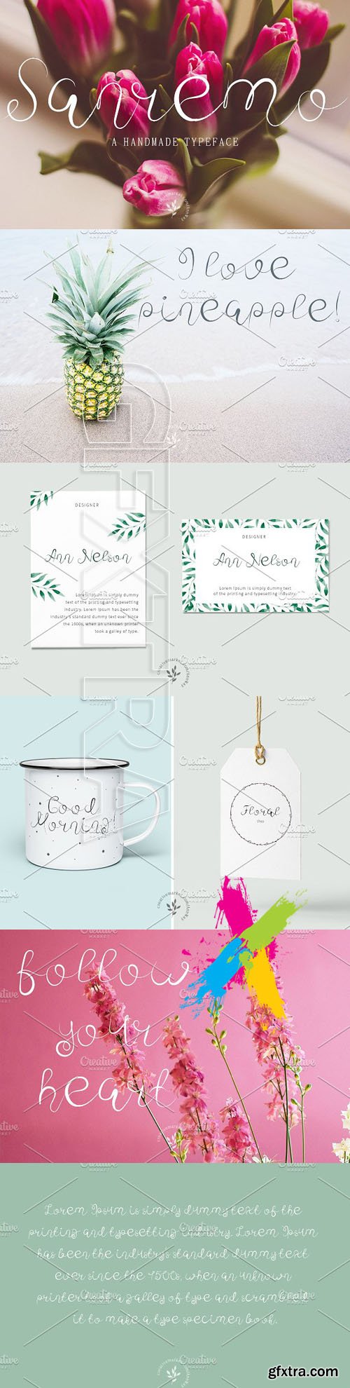 CreativeMarket Sanremo Fonts Script 1217676