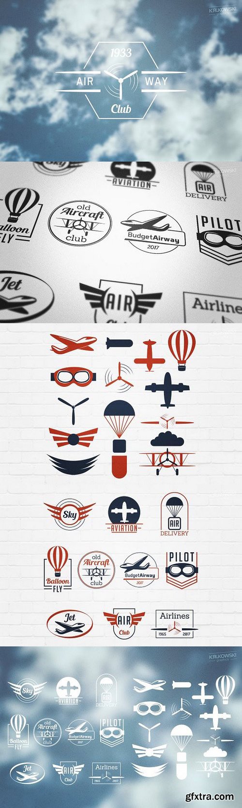CM - Aviation Badges Logos 1133034