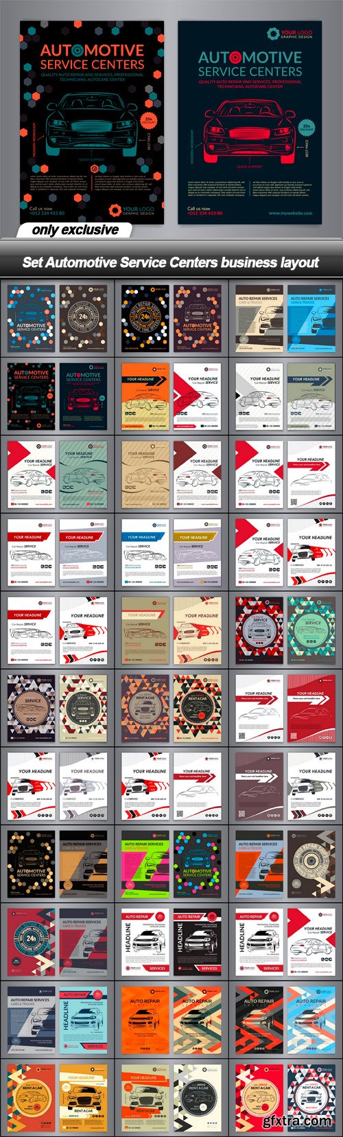 Set Automotive Service Centers business layout - 33 EPS