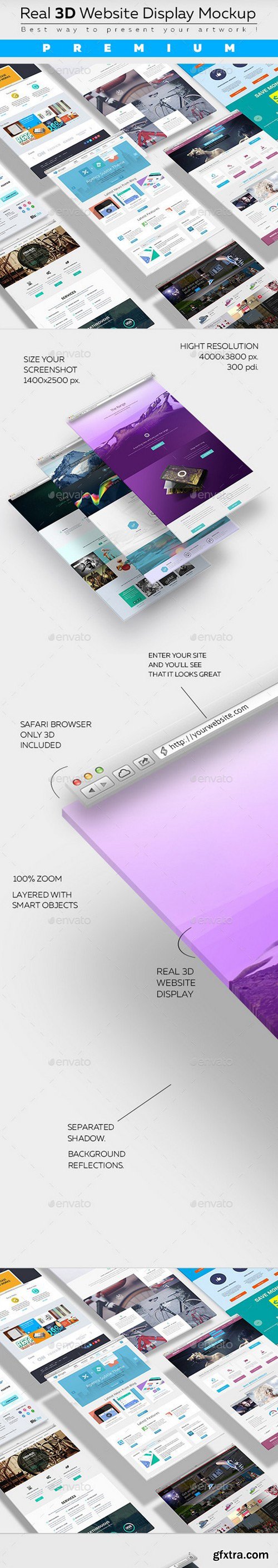 Graphicriver - 3D Website Display Mockup 11407772