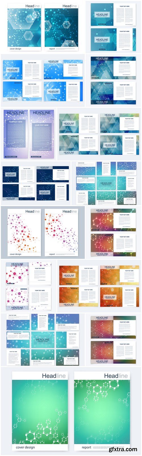 Abstract Set Of Business Template #3 - 15 Vector