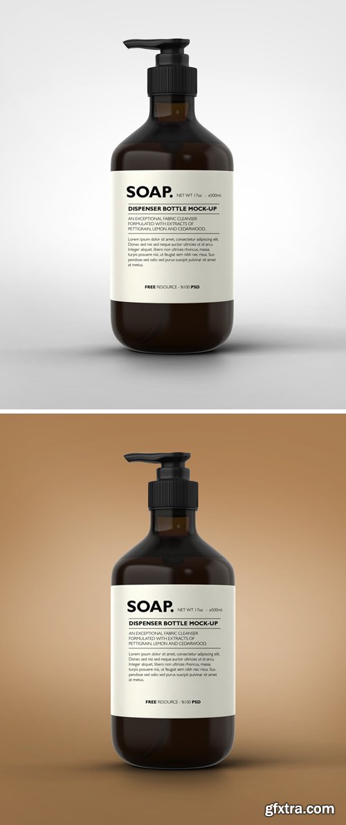 Soap Dispenser Bottle Mockup