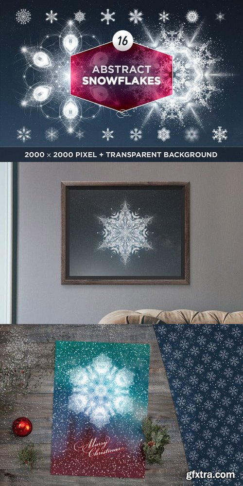 CM - Abstract Snowflakes 433710