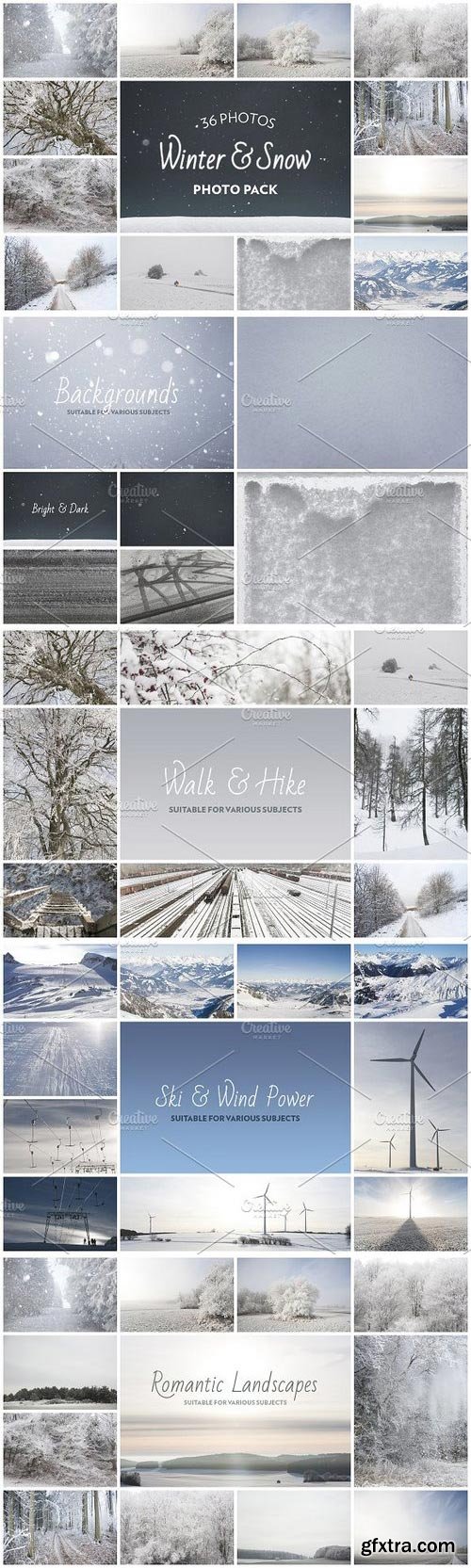 CM - Winter & Snow Photo Pack - 36 Photos 1076970