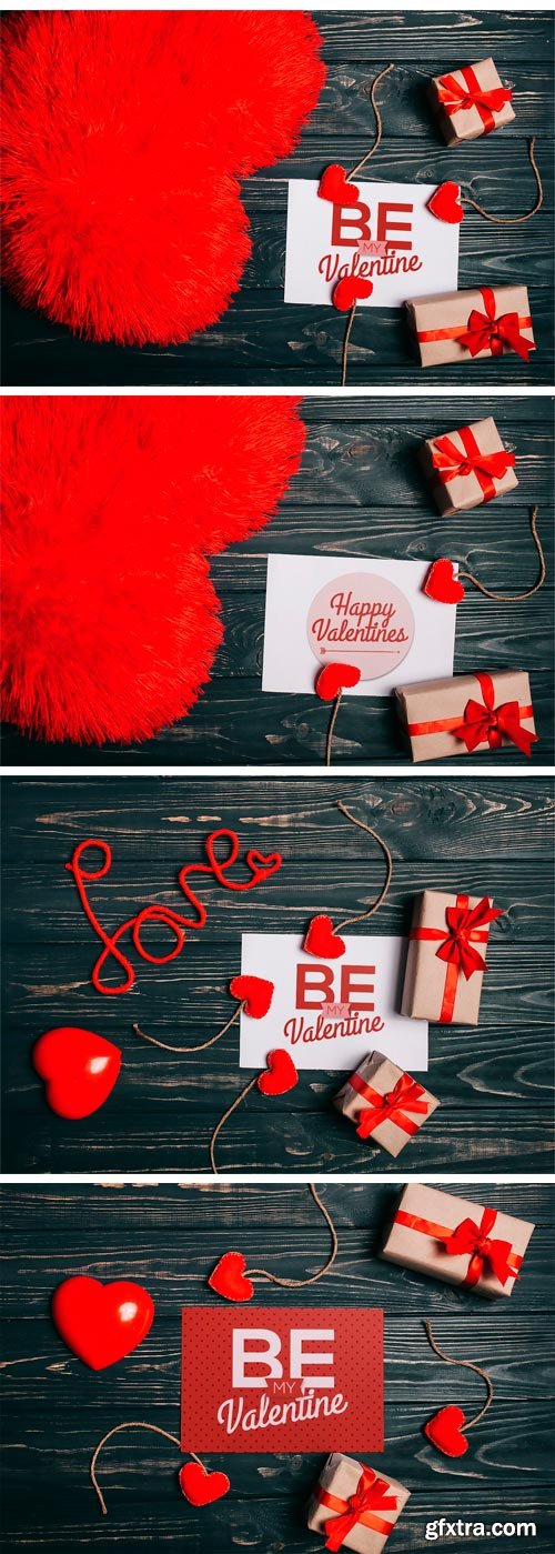 CM 1187868 - Valentine\'s Day Gift Cards Mock-ups