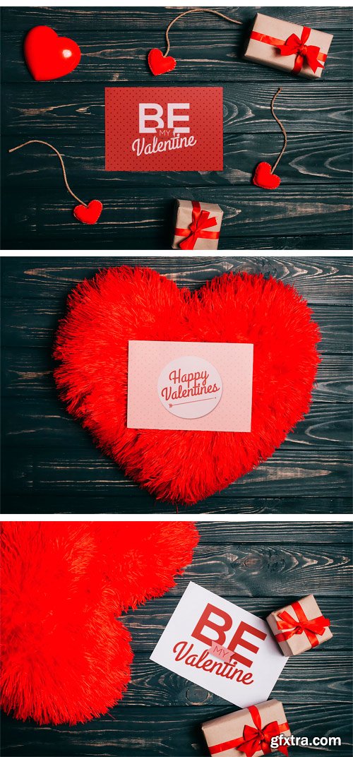 CM 1187868 - Valentine\'s Day Gift Cards Mock-ups