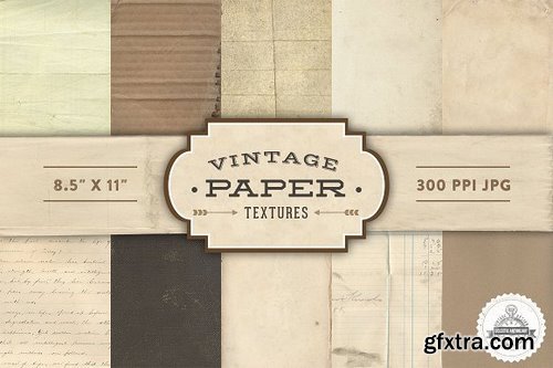 CM - Vintage Paper Textures Mega Pack 423540