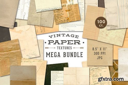 CM - Vintage Paper Textures Mega Pack 423540