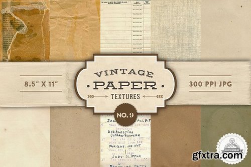 CM - Vintage Paper Textures Mega Pack 423540