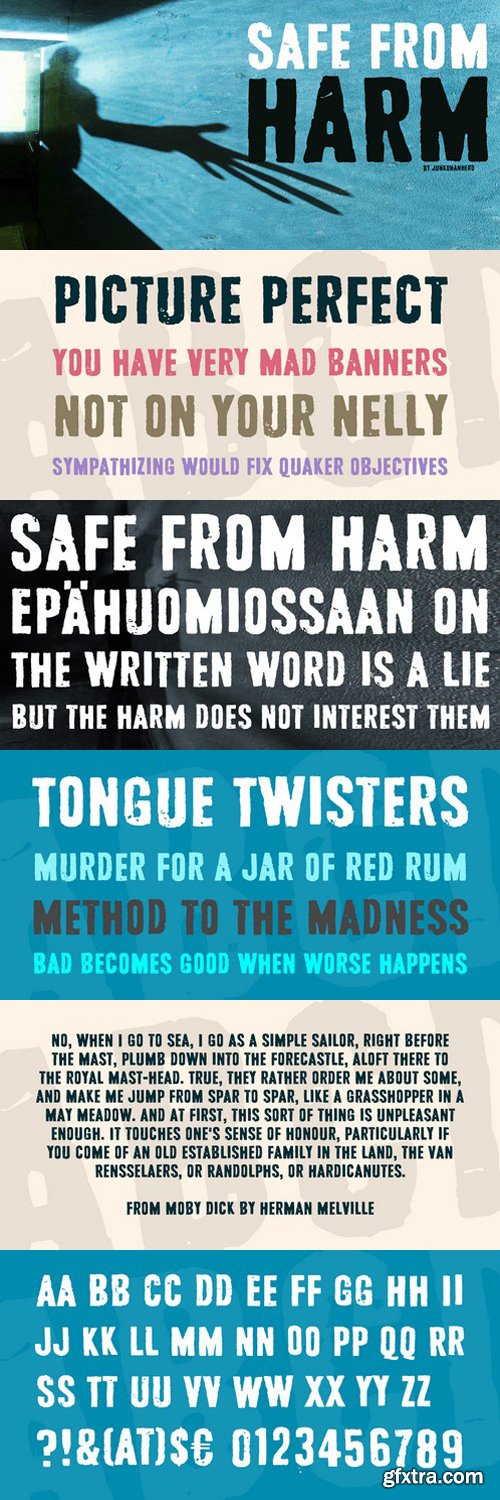 Safe from harm Font