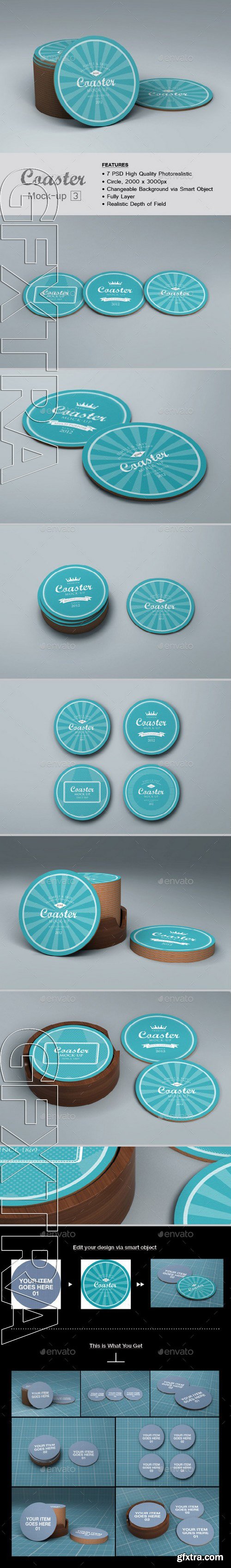 Graphicriver - Coaster Mock-up 3 11458329